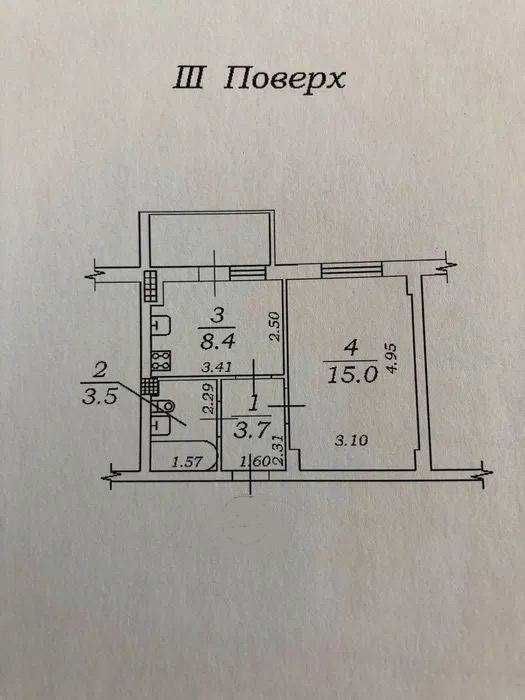 1-кімнатна квартира за адресою вул. Фруктова (площа 32 м²) - Atlanta.ua - фото 8