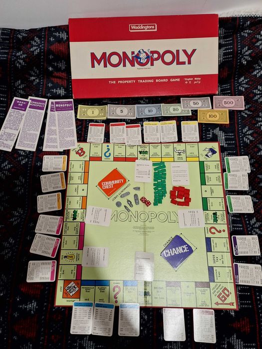 Gra planszowa stara, oryginalna Monopoly  Waddingtons.