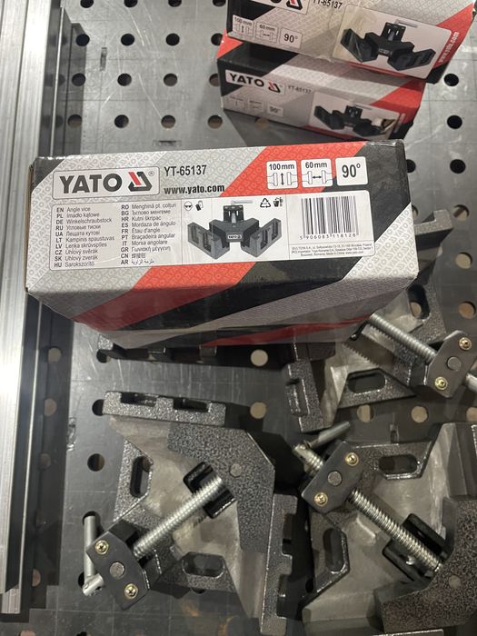 Угловые струбцыны , угловые тиски YATO YT-65137