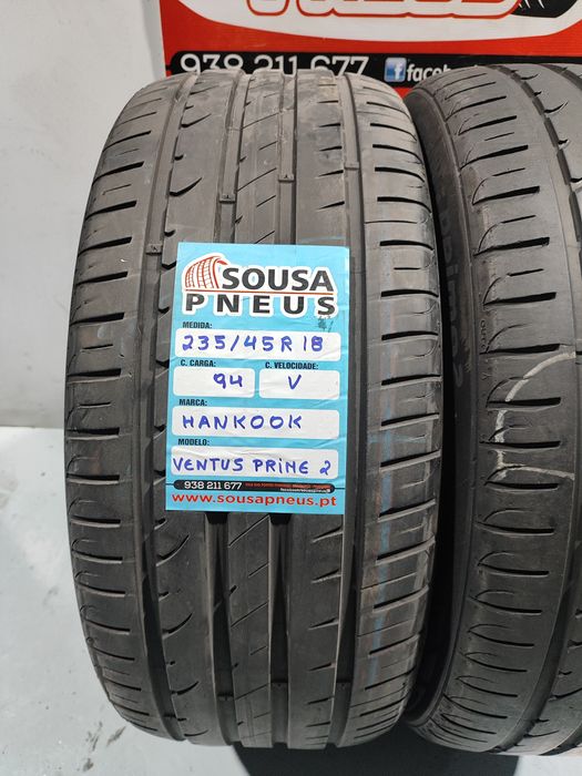2 pneus semi novos 235-45R18 Hankook - Oferta dos Portes