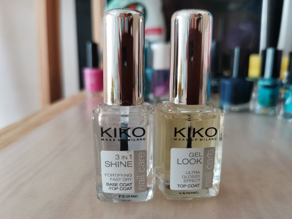 KIKO Base e Top coat e Gel look novos