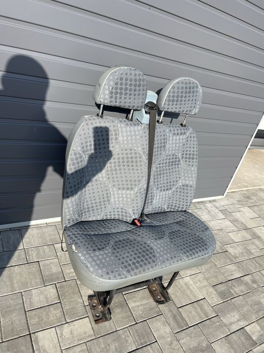 FOTELE ŁAWKA  pasażera KANAPA 2 osobowa ORG. z pasami,FORD TRANSIT 2000r-2014rok