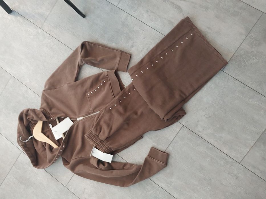 Czekoladowy dres zara nowy