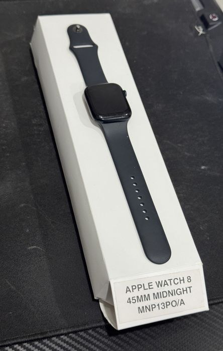 Apple Watch Series 8 GPS 45mm Midnight – Caixa Completa – Bateria 94%