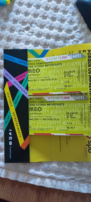 Bilhetes eros ramazzotti