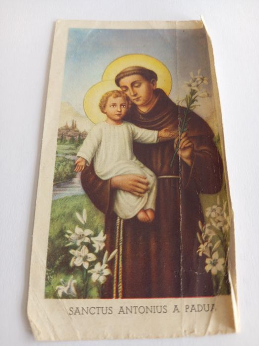 Santinhos antigos de Santo António e outros