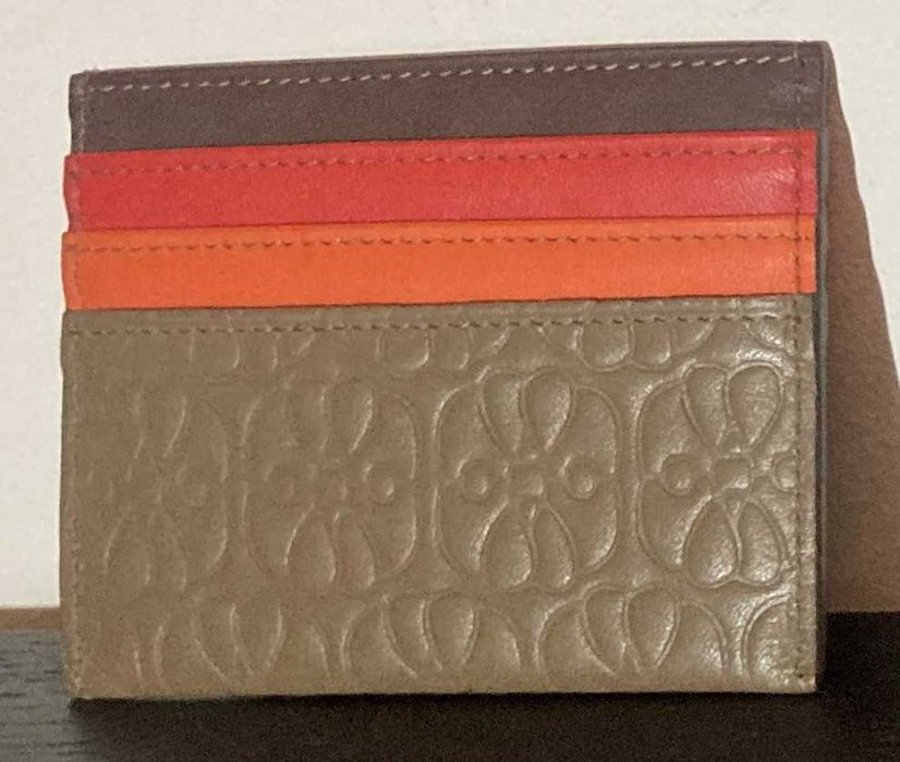 Porta-cartões de crédito dupla face em pele da MYWALIT na cor Mink