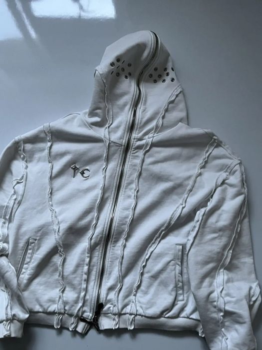 Thug Club zip hoodie худи зип зіпка full y2k archive opium біла S