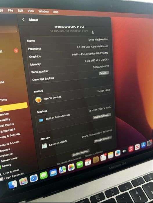 Macbook pro 2017