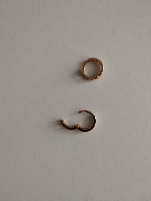 Золоті сережки для дівчинки, розмір 0