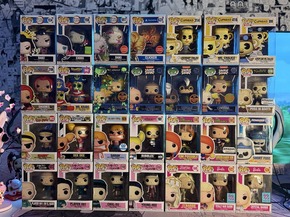 Funko Pop The Last of US / Demon Slayer/ SpongeBob / Squid game