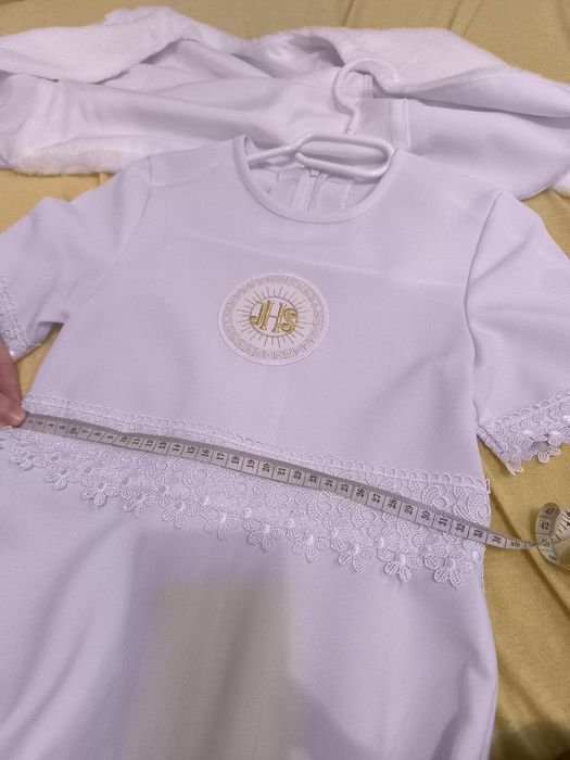 Piękna alba+ bolerko+ wianek