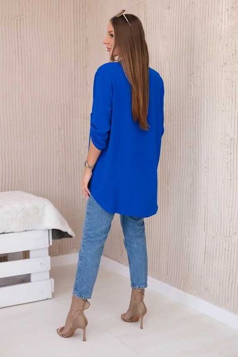 Bluzki oversize z dłuższym tyłem. Luźny krój. Biust 120