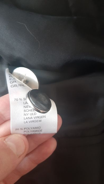 Dlugi welniany kaszmirowy plaszcz vintage oversize klasyczny cashmere