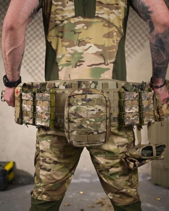 РПС Cordura 800D Розвантажувальний пояс мультикам 7 підсумків в зборі  Plate Carrier Molle
