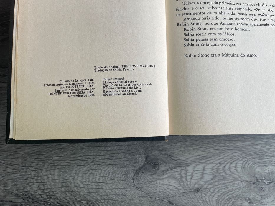 Livro: A Máquina do Amor - Jacqueline Susann