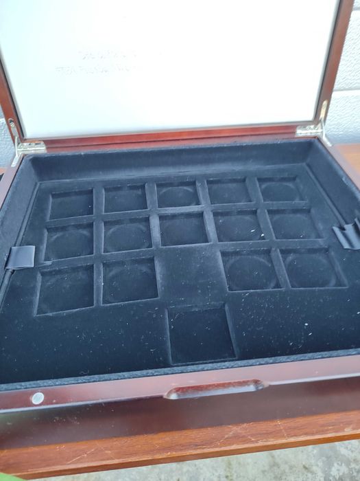 Duża kasetka na monety - Pudełko na monety - drewno -