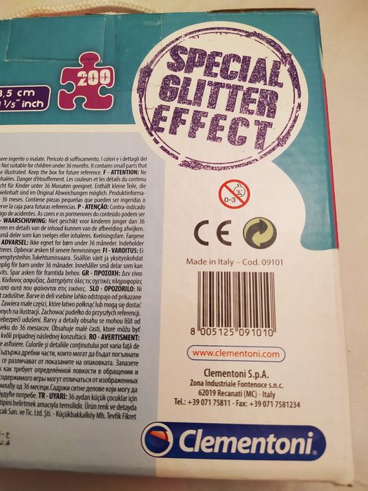 Puzzle Glitter fadas, da Clementoni (novo)