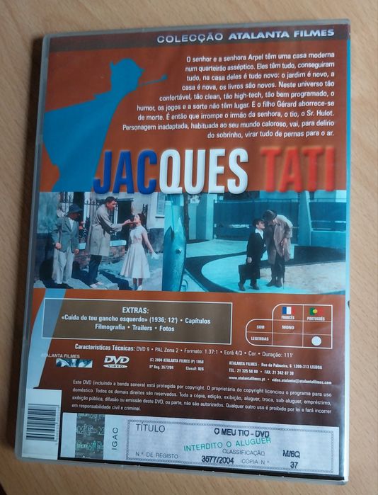 DVD - O Meu Tio - Jacques Tati