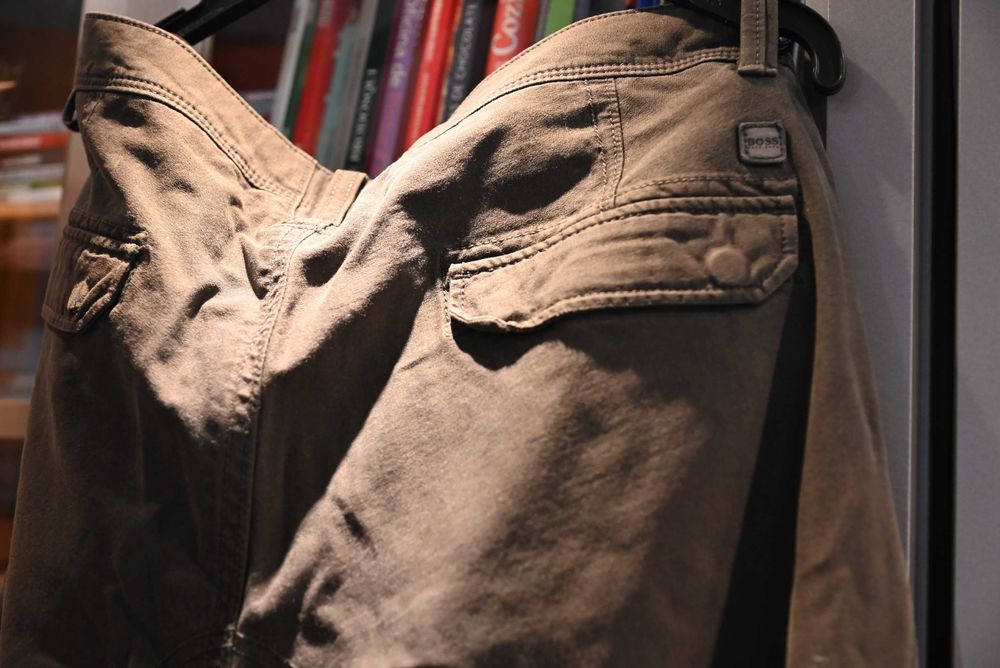 Hugo Boss calças desportivas com bolsos laterais - 50 (L)