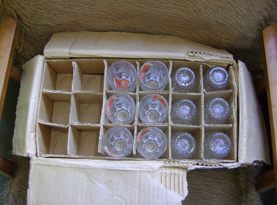 Новые хрустальные стопочки завода "Красный Гигант"