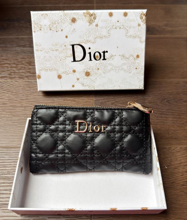 Saszetka na klucze, portfelik Dior z pudełkiem