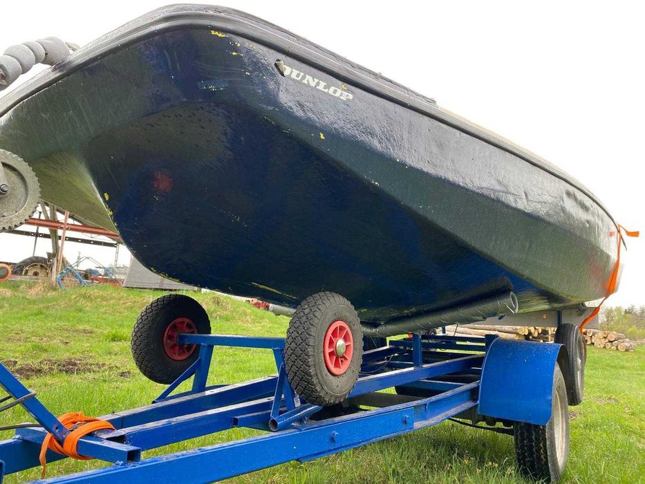 Łódka wędkarska, żaglówka, przyczepa - komplet, silnik, żagle, wiosła