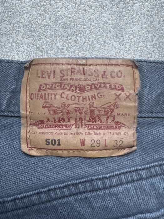 Rare Vintage Levi's 501 (Levi Strauss & Co) Made in USA 2001 Blue Wash W29 L32