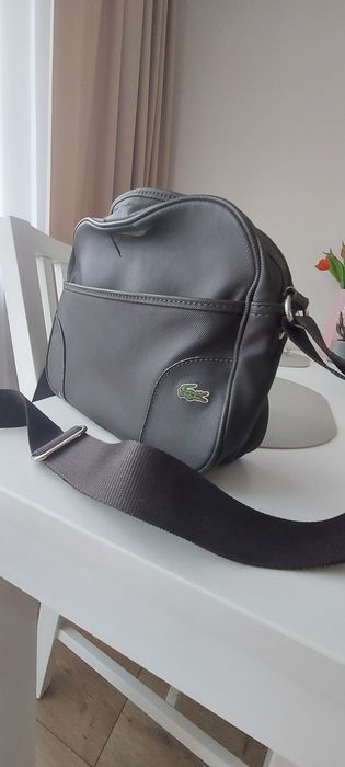 Torebka/listonoszka brązowa Lacoste