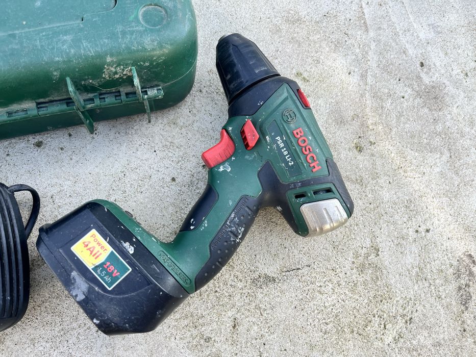 Wiertarko-wkrętarka Bosch PSR 18 Li-2 walizka akumulator, wkrętarka