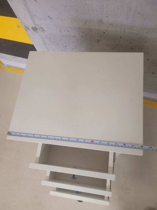 Szafka nocna biała 3 szuflady