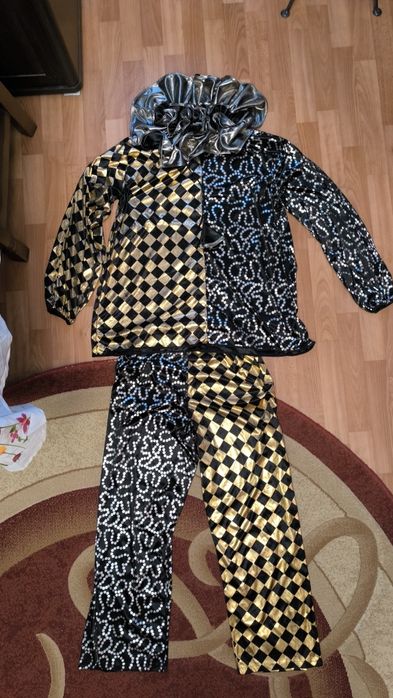 Карнавальний костюм Арлекіно,Шут, Скоморох розмір 52