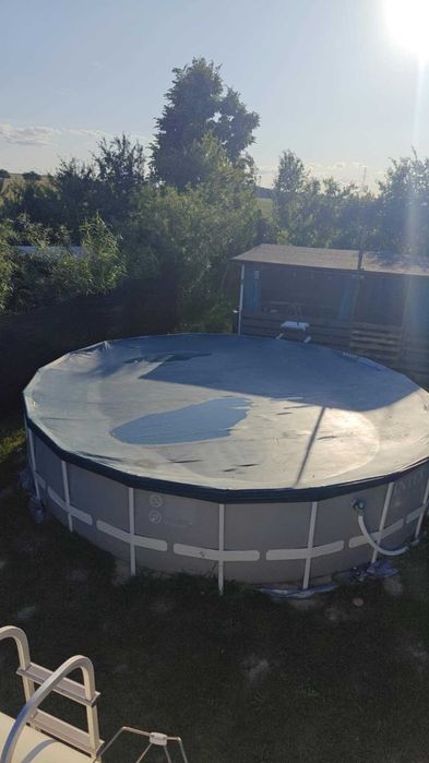 basen stelażowy okrągły intex 610cmx132cm pompa piaskowa