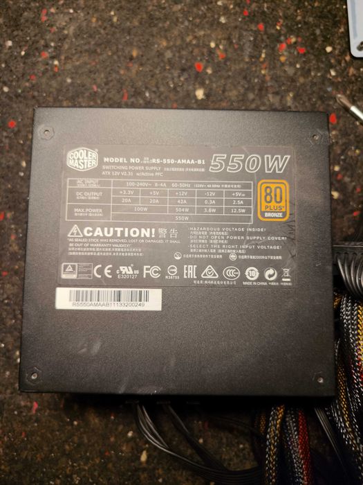 Cooler Master 550W 80 Plus Bronze.