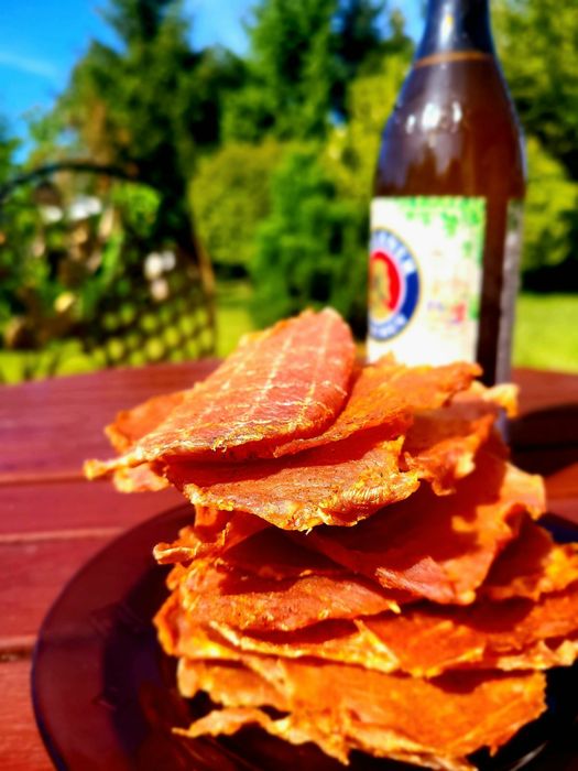 JERKY z wieprzowiny | Chipsy mięsne | Suszone mięso | Przysmaki mięsne ...