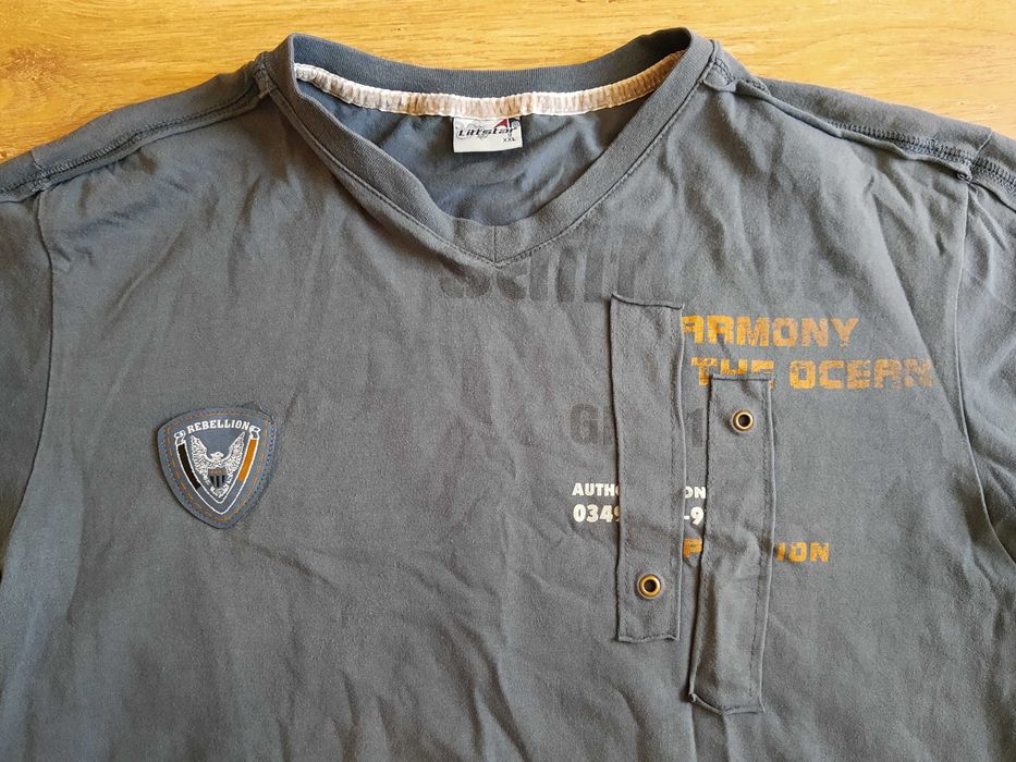 Granatowa koszulka męska