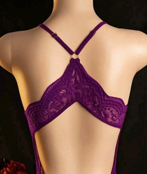 Seksowne body Fioletowe rozmiar L