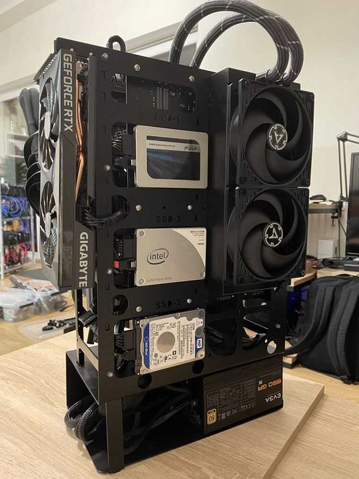 Customowa Obudowa 4-6xGPU ATX / Otwarta / Test bench / AI / crypto
