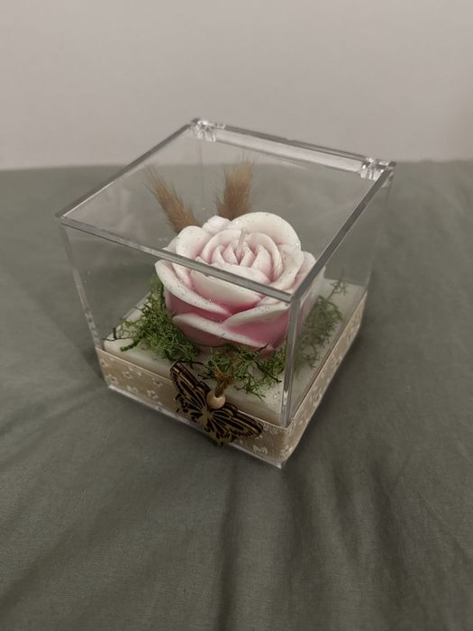 Vela aromática em caixa