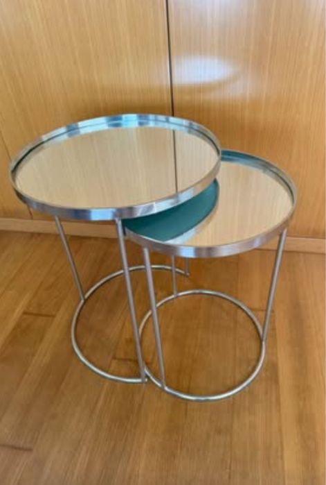Conjunto de duas mesas apoio espelhadas ZARA HOME