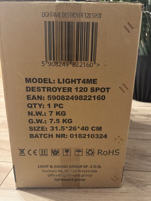 Głowy ruchome Light4Me Destroyer 120W
