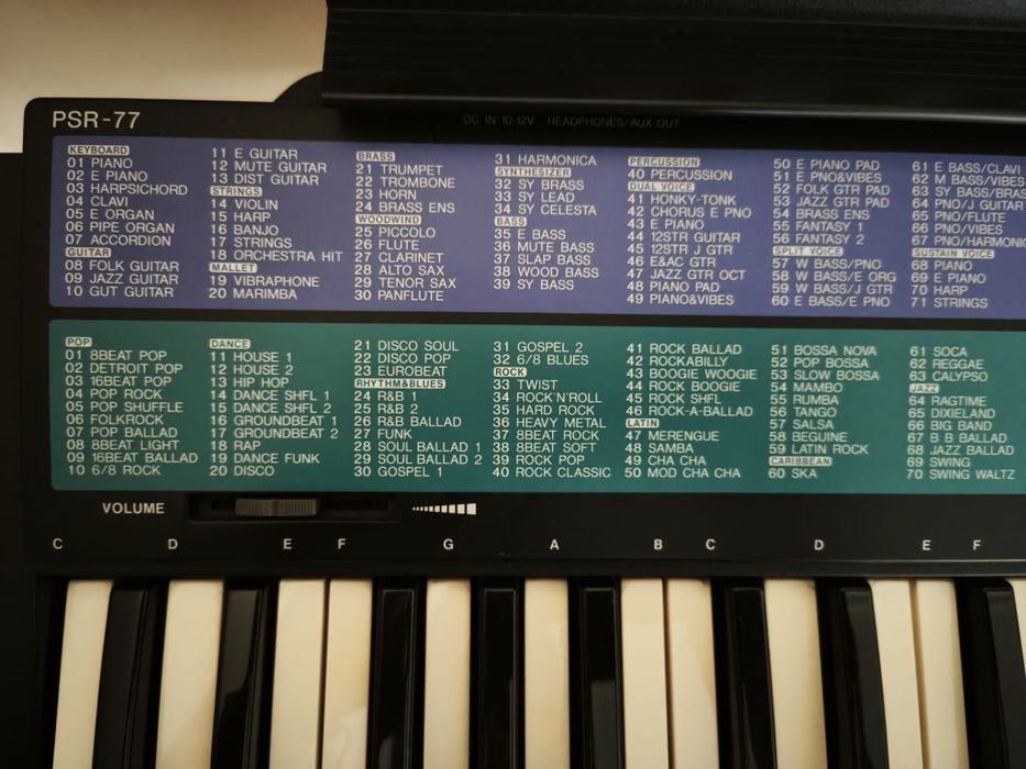 Teclado Yamaha PSR-77