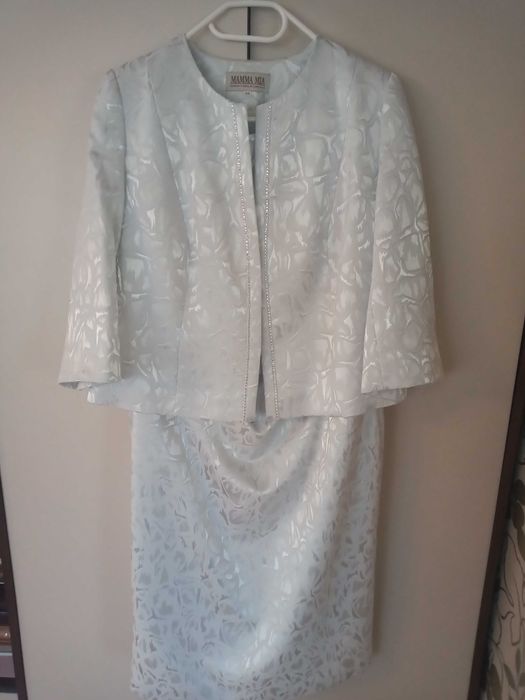 Komplet marynarka sukienka elegancki