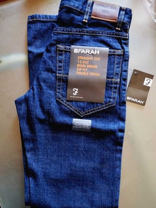 Джинси чоловічі темні сині FARAH 30х32, 32х30 оригінал нові