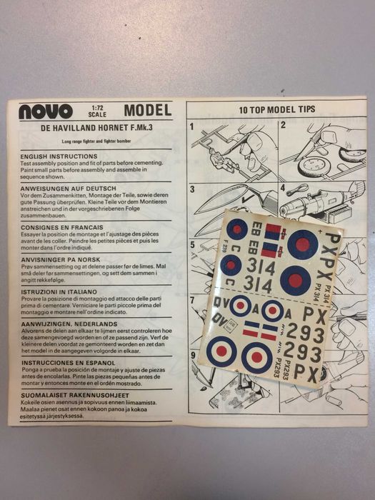 D.H Hornet F Mk.3 1/72 Novo