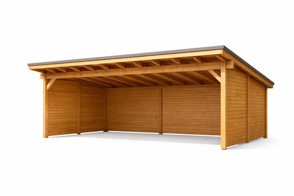 Carport drewniany wiata na 2 auta