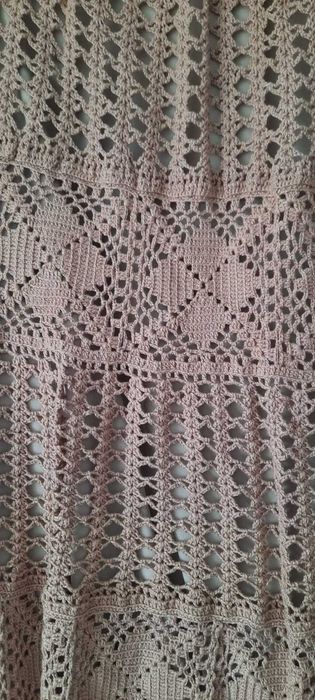 Saia de Crochet Feita à Mão