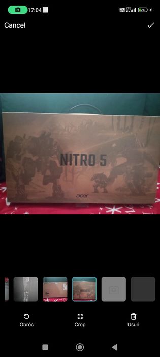 Gamemingowy laptop Acer