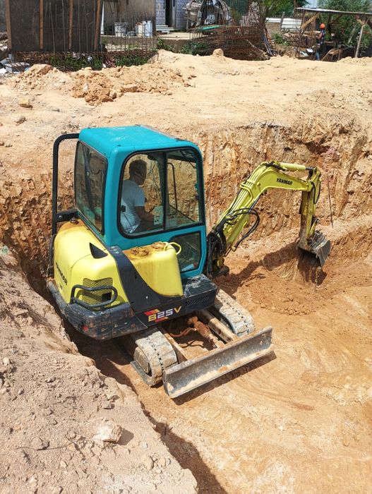 Mini Giratória, entulho demolição máquina carga entulho