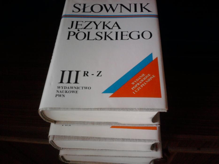 słownik języka polskiego 3 tomy